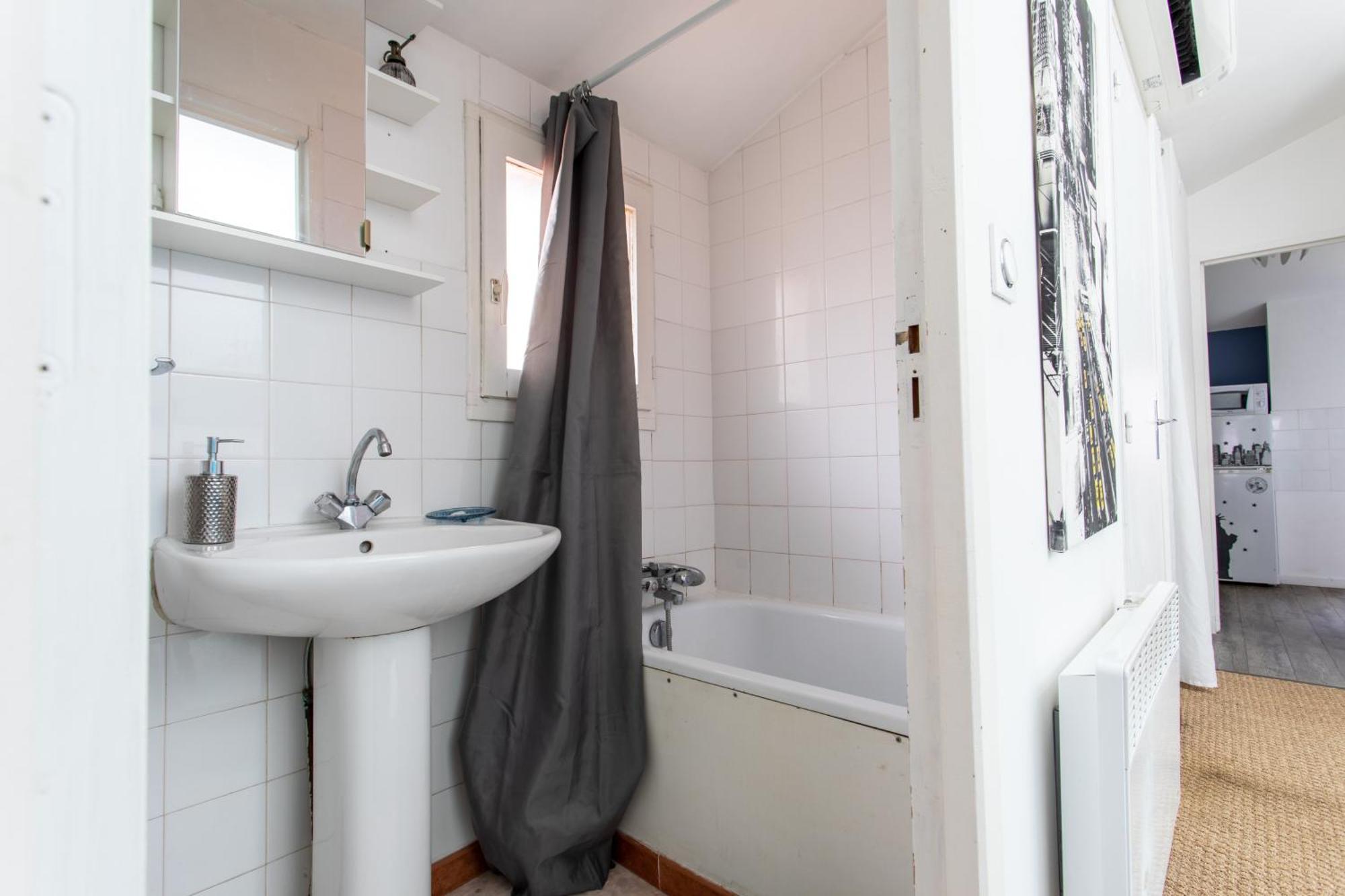 T2 Toulouse 40M2, Lit Queen Size, Climatisation, Quartier Sympa, Terrasse Bagian luar foto